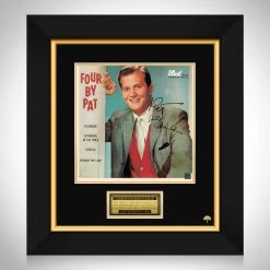 RARE-T Limited Edition Frames Pat Boone - Four By Pat LP Cover Limited Signature Edition Studio Licensed Custom Frame