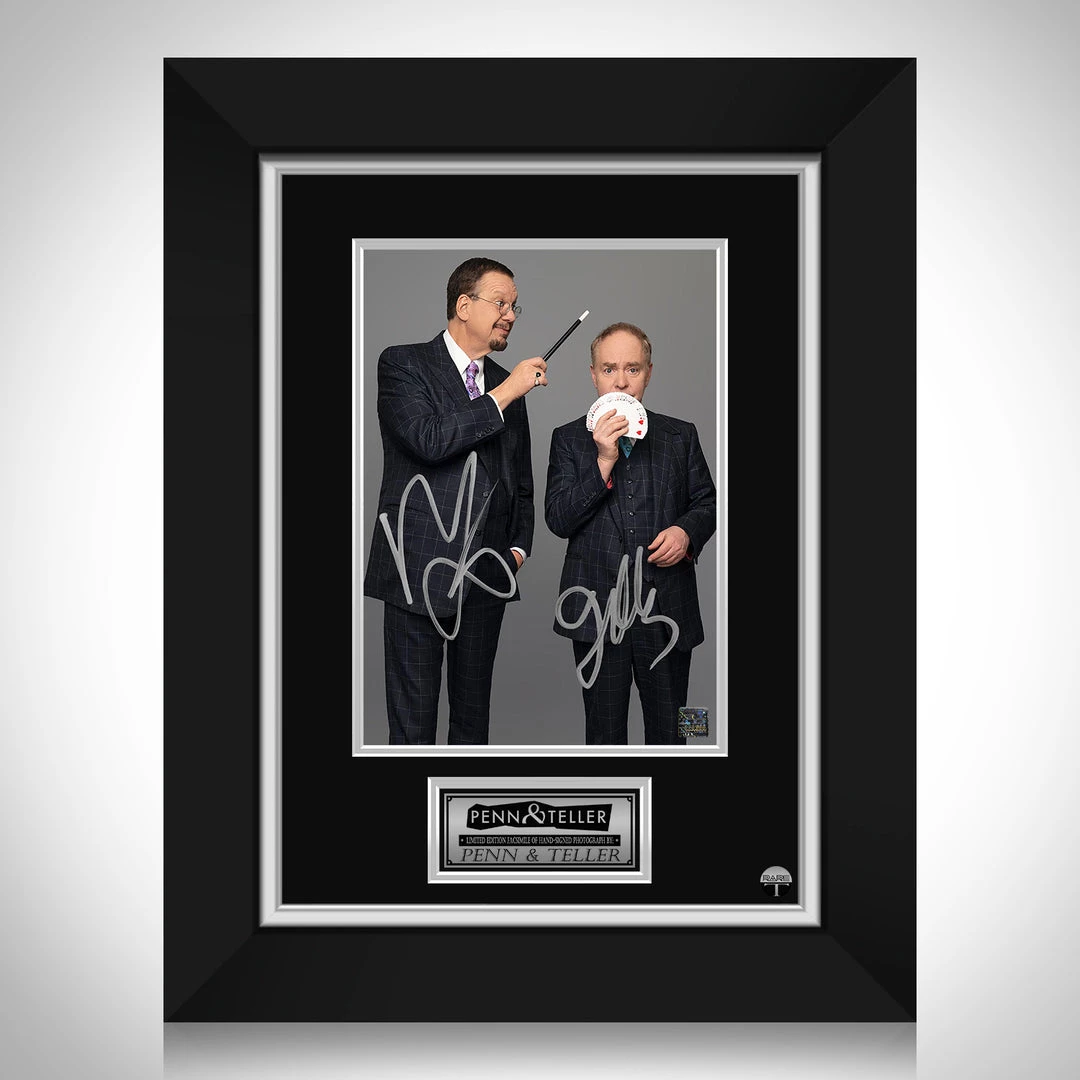 RARE-T Limited Edition Frames Penn & Teller Photo Limited Signature Edition Studio Licensed Custom Frame 1 RARE-T Limited Edition Frames Penn & Teller Photo Limited Signature Edition Studio Licensed Custom Frame