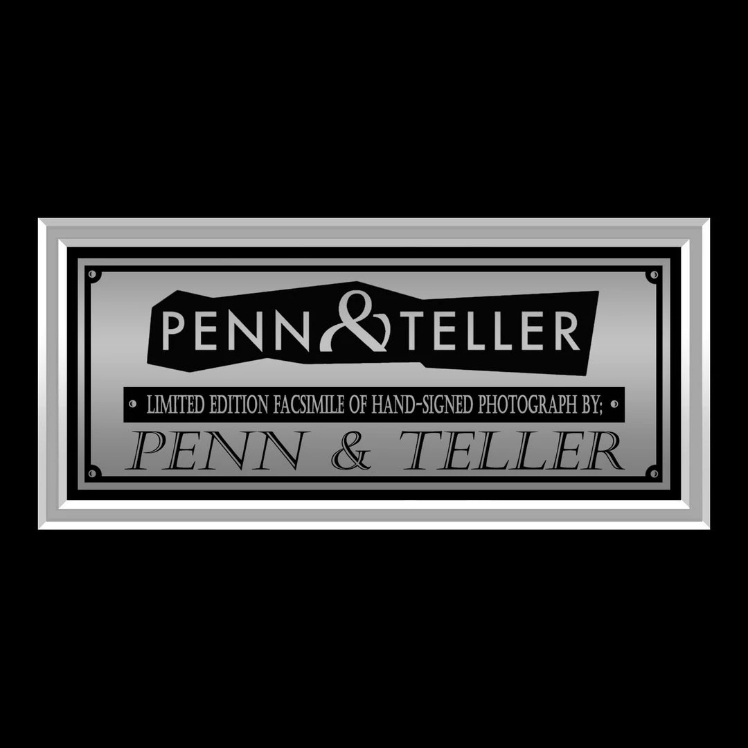 RARE-T Limited Edition Frames Penn & Teller Photo Limited Signature Edition Studio Licensed Custom Frame 3 RARE-T Limited Edition Frames Penn & Teller Photo Limited Signature Edition Studio Licensed Custom Frame