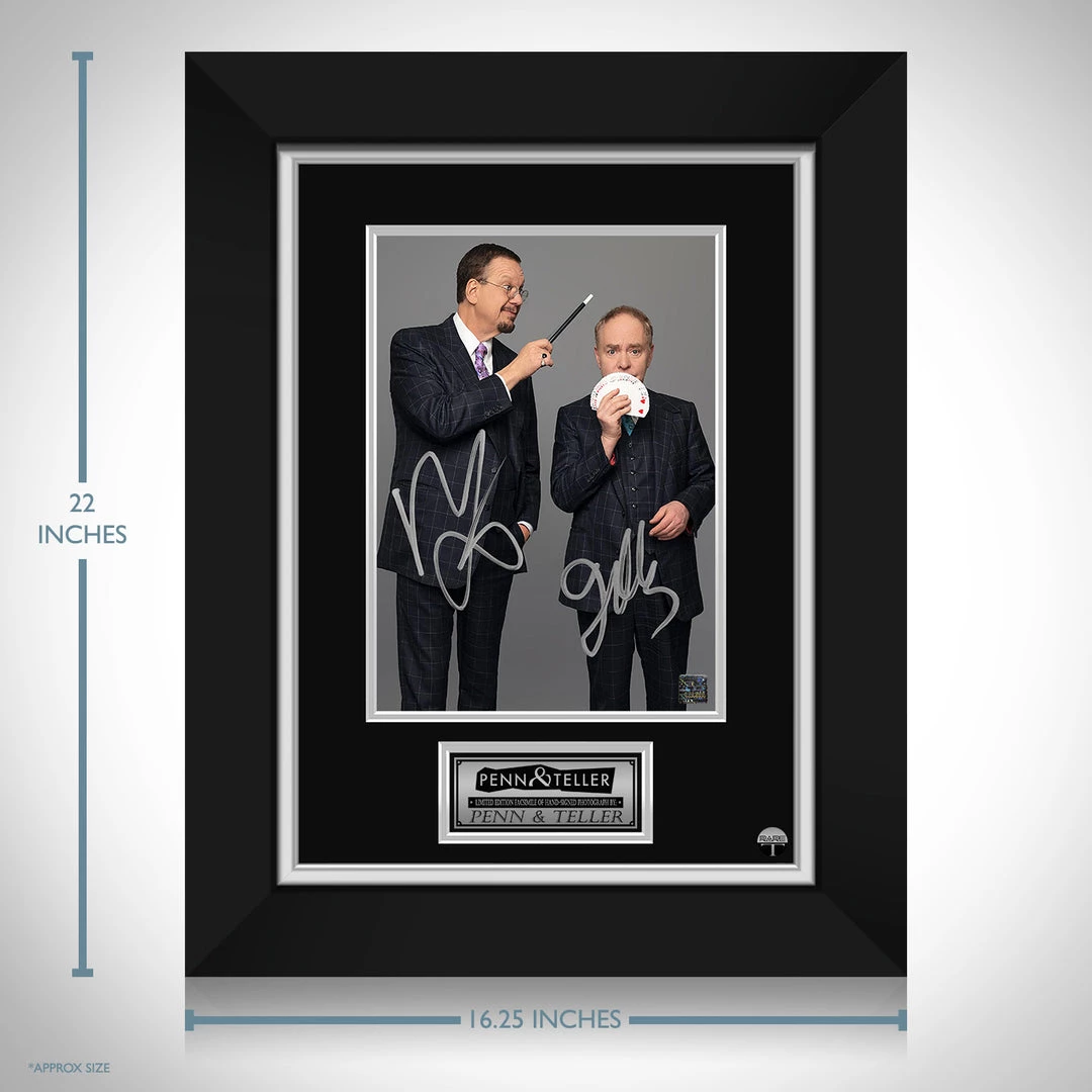 RARE-T Limited Edition Frames Penn & Teller Photo Limited Signature Edition Studio Licensed Custom Frame 4 RARE-T Limited Edition Frames Penn & Teller Photo Limited Signature Edition Studio Licensed Custom Frame