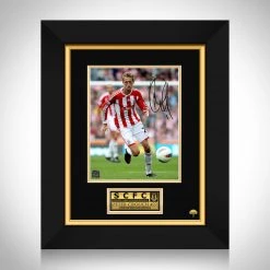 RARE-T Stoke City - Peter Crouch Photo Limited Signature Edition Studio Licensed Custom Frame