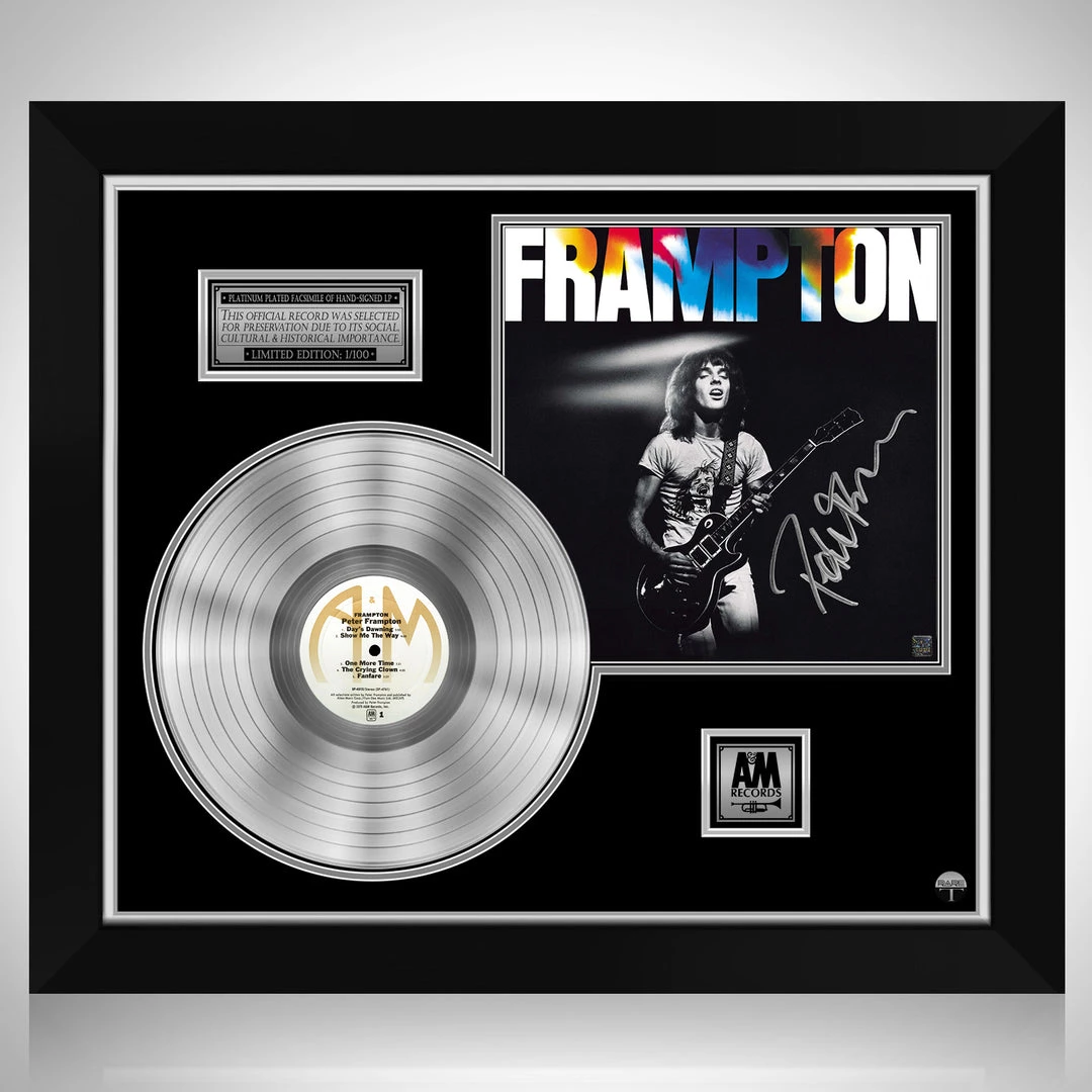 RARE-T Peter Frampton - Self-Titled Platinum LP Limited Signature Edition Studio Licensed Custom Frame 1 RARE-T Peter Frampton - Self-Titled Platinum LP Limited Signature Edition Studio Licensed Custom Frame