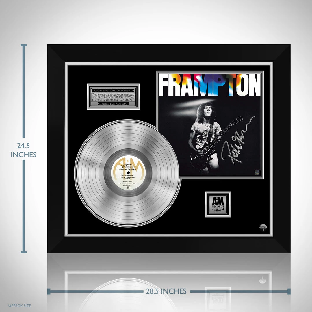 RARE-T Peter Frampton - Self-Titled Platinum LP Limited Signature Edition Studio Licensed Custom Frame 3 RARE-T Peter Frampton - Self-Titled Platinum LP Limited Signature Edition Studio Licensed Custom Frame