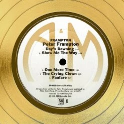 RARE-T Limited Edition Frames Peter Frampton - Self-Titled Gold LP Limited Signature Edition Studio Licensed Custom Frame 14 RARE-T Limited Edition Frames Peter Frampton - Self-Titled Gold LP Limited Signature Edition Studio Licensed Custom Frame