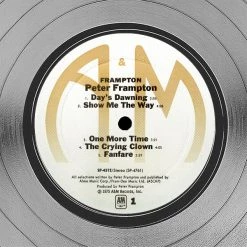 RARE-T Peter Frampton - Self-Titled Platinum LP Limited Signature Edition Studio Licensed Custom Frame 14 RARE-T Peter Frampton - Self-Titled Platinum LP Limited Signature Edition Studio Licensed Custom Frame