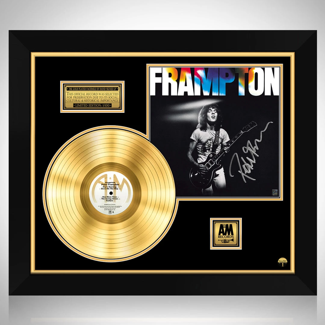 RARE-T Limited Edition Frames Peter Frampton - Self-Titled Gold LP Limited Signature Edition Studio Licensed Custom Frame 1 RARE-T Limited Edition Frames Peter Frampton - Self-Titled Gold LP Limited Signature Edition Studio Licensed Custom Frame