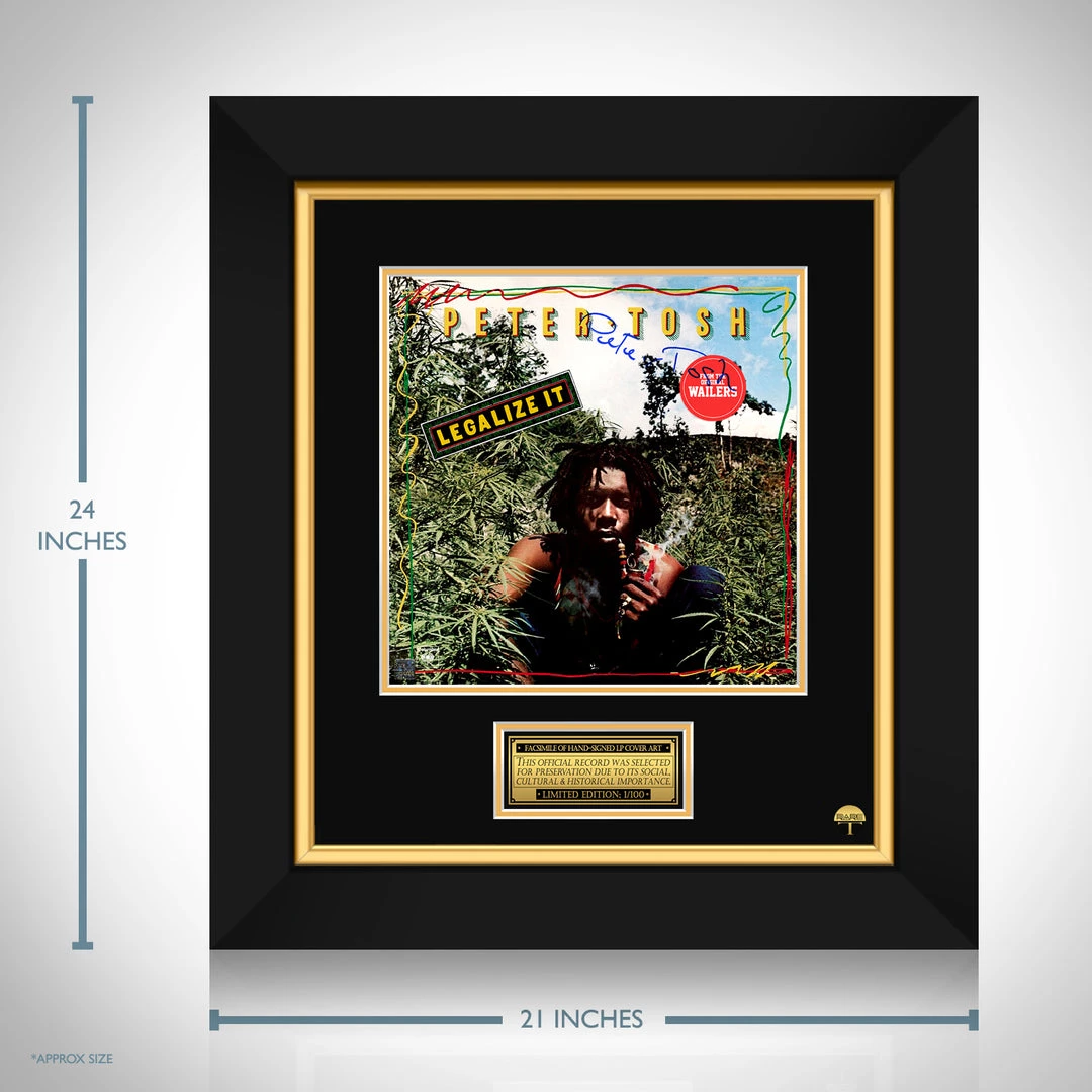 RARE-T Peter Tosh - Legalize It LP Cover Limited Signature Edition Studio Licensed Custom Frame 3 RARE-T Peter Tosh - Legalize It LP Cover Limited Signature Edition Studio Licensed Custom Frame