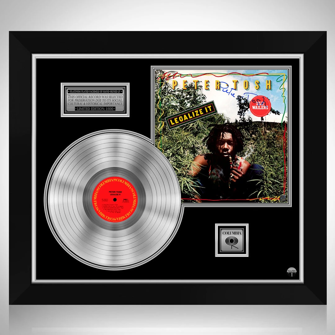 RARE-T Peter Tosh - Legalize It Platinum LP Limited Signature Edition Studio Licensed Custom Frame 1 RARE-T Peter Tosh - Legalize It Platinum LP Limited Signature Edition Studio Licensed Custom Frame