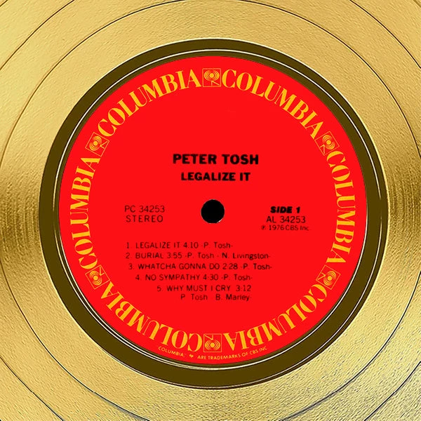 RARE-T Peter Tosh - Legalize It Gold LP Limited Signature Edition Studio Licensed Custom Frame Limited Edition Frames 5 RARE-T Peter Tosh - Legalize It Gold LP Limited Signature Edition Studio Licensed Custom Frame Limited Edition Frames