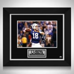 RARE-T Indianapolis Colts - Peyton Manning Photo Limited Signature Edition Studio Licensed Custom Frame
