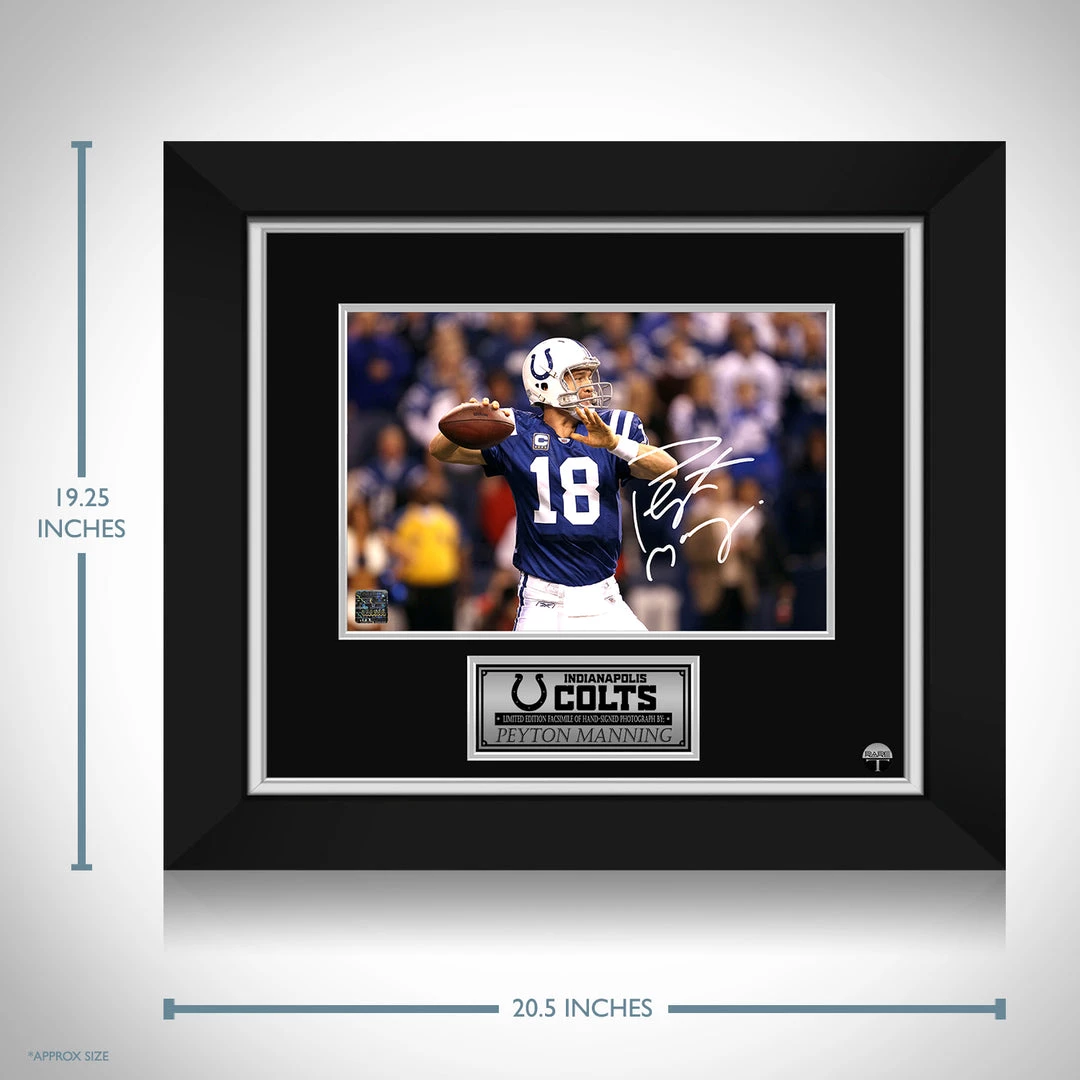RARE-T Indianapolis Colts - Peyton Manning Photo Limited Signature Edition Studio Licensed Custom Frame 3 RARE-T Indianapolis Colts - Peyton Manning Photo Limited Signature Edition Studio Licensed Custom Frame
