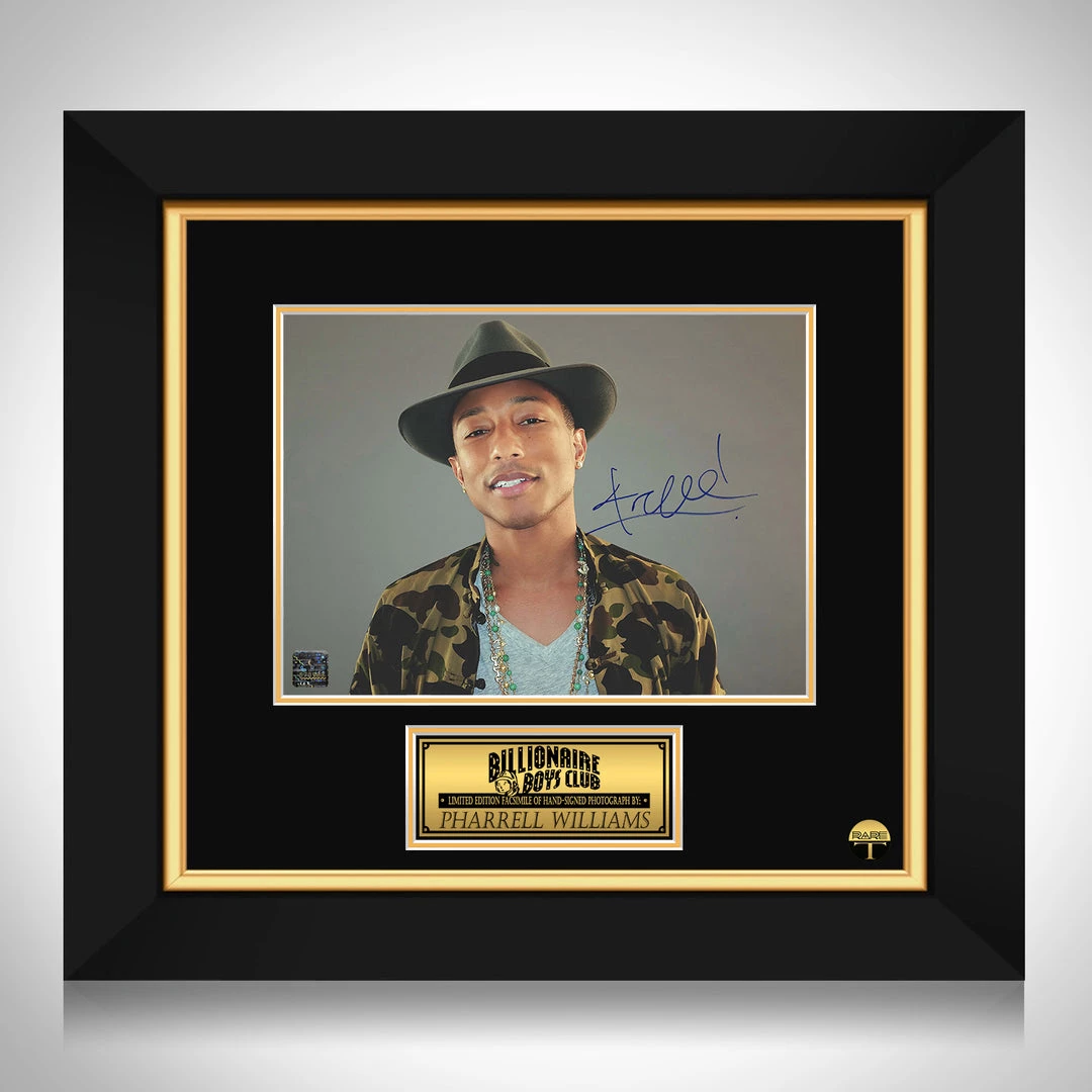 RARE-T Pharrell Williams Photo Limited Signature Edition Studio Licensed Custom Frame Limited Edition Frames 1 RARE-T Pharrell Williams Photo Limited Signature Edition Studio Licensed Custom Frame Limited Edition Frames