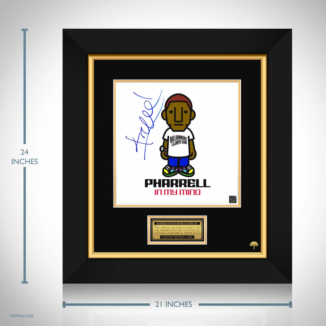 RARE-T Limited Edition Frames Pharrell Williams - In My Mind LP Cover Limited Signature Edition Studio Licensed Custom Frame 3 RARE-T Limited Edition Frames Pharrell Williams - In My Mind LP Cover Limited Signature Edition Studio Licensed Custom Frame