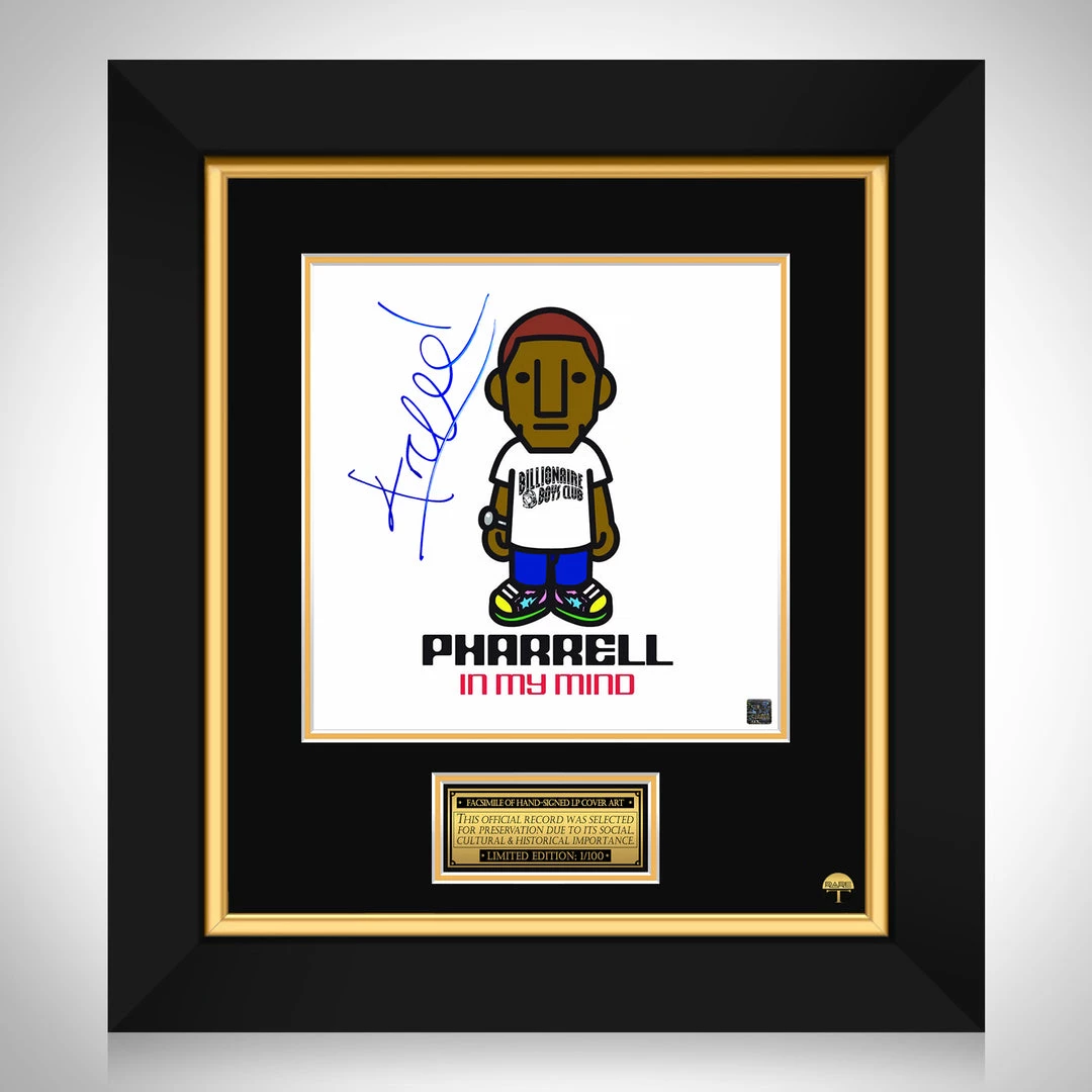 RARE-T Limited Edition Frames Pharrell Williams - In My Mind LP Cover Limited Signature Edition Studio Licensed Custom Frame 1 RARE-T Limited Edition Frames Pharrell Williams - In My Mind LP Cover Limited Signature Edition Studio Licensed Custom Frame
