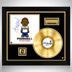 RARE-T Pharrell Williams - In My Mind Gold LP Limited Signature Edition Studio Licensed Custom Frame Limited Edition Frames