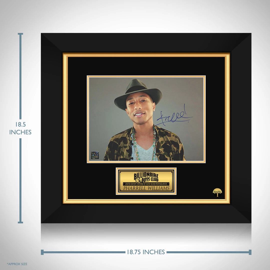 RARE-T Pharrell Williams Photo Limited Signature Edition Studio Licensed Custom Frame Limited Edition Frames 3 RARE-T Pharrell Williams Photo Limited Signature Edition Studio Licensed Custom Frame Limited Edition Frames
