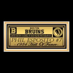RARE-T Sports Memorabilia Boston Bruins - Phil Esposito Photo Limited Signature Edition Studio Licensed Custom Frame
