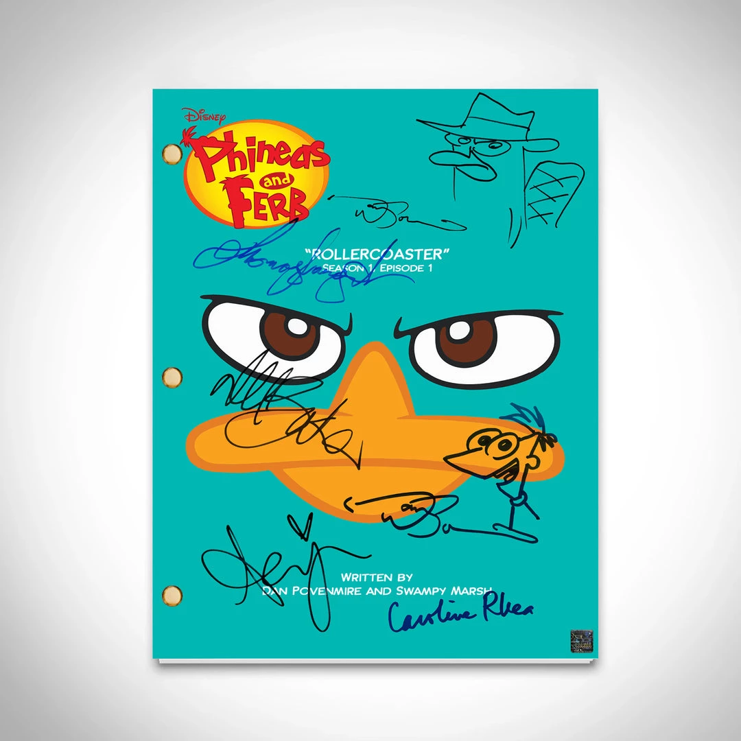 RARE-T Phineas And Ferb Script Limited Signature Edition Studio Licensed Custom Frame Limited Edition Frames 2 RARE-T Phineas And Ferb Script Limited Signature Edition Studio Licensed Custom Frame Limited Edition Frames