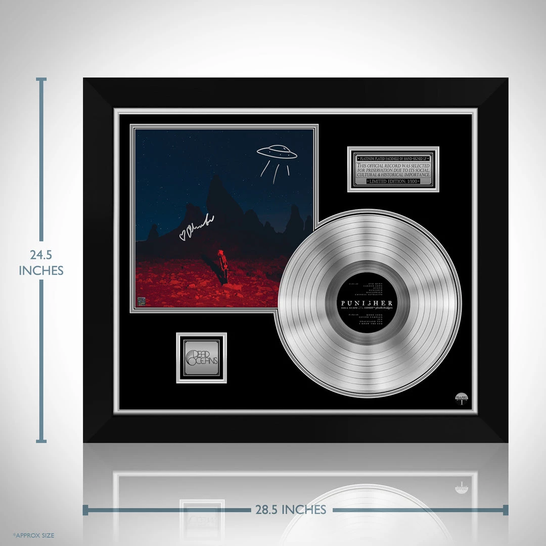 RARE-T Phoebe Bridgers - Punisher Platinum LP Limited Signature Edition Studio Licensed Custom Frame Limited Edition Frames 3 RARE-T Phoebe Bridgers - Punisher Platinum LP Limited Signature Edition Studio Licensed Custom Frame Limited Edition Frames