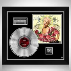 RARE-T Limited Edition Frames Pink I'm Not Dead Platinum LP Limited Signature Edition Studio Licensed Custom Frame