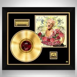 RARE-T Pink I'm Not Dead Gold LP Limited Signature Edition Studio Licensed Custom Frame Limited Edition Frames