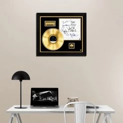 RARE-T Pink Floyd The Wall Gold LP Limited Signature Edition Studio Licensed Custom Frame