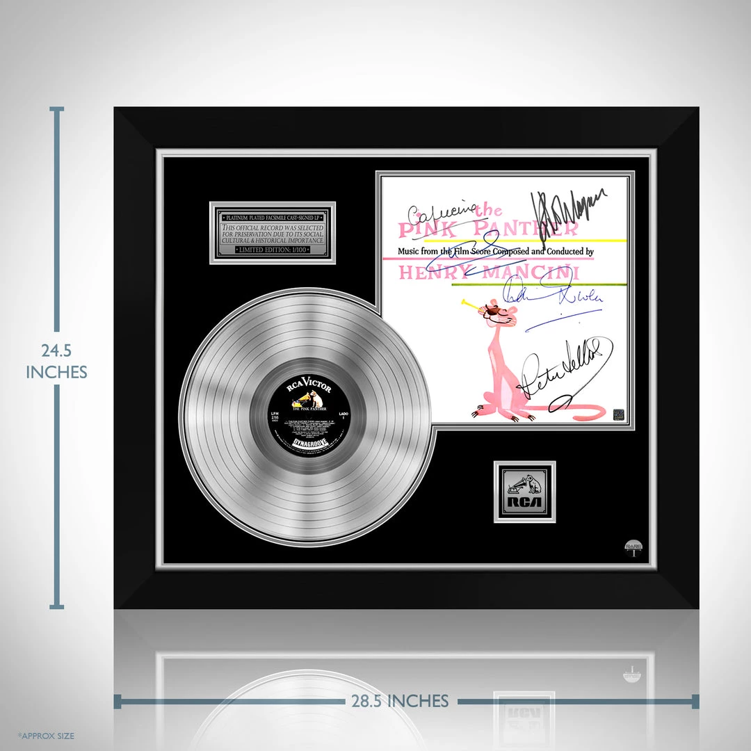 RARE-T Pink Panther - Original Soundtrack Platinum LP Limited Signature Edition Studio Licensed Custom Frame 3 RARE-T Pink Panther - Original Soundtrack Platinum LP Limited Signature Edition Studio Licensed Custom Frame