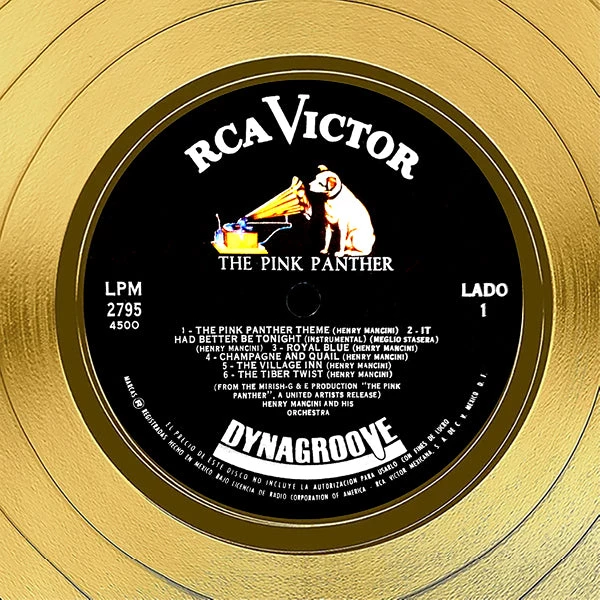 RARE-T Pink Panther - Original Soundtrack Gold LP Limited Signature Edition Studio Licensed Custom Frame Limited Edition Frames 7 RARE-T Pink Panther - Original Soundtrack Gold LP Limited Signature Edition Studio Licensed Custom Frame Limited Edition Frames