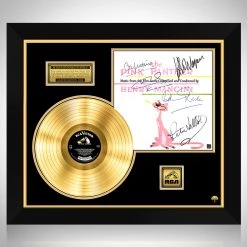 RARE-T Pink Panther - Original Soundtrack Gold LP Limited Signature Edition Studio Licensed Custom Frame Limited Edition Frames