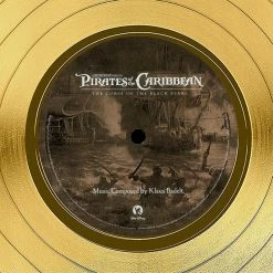 RARE-T Pirates Of The Caribbean The Cursed Of The Black Pearl - Original Motion Picture Soundtrack Gold LP Limited Signature Edition Studio Licensed Custom Frame NEW 16 RARE-T Pirates Of The Caribbean The Cursed Of The Black Pearl - Original Motion Picture Soundtrack Gold LP Limited Signature Edition Studio Licensed Custom Frame NEW