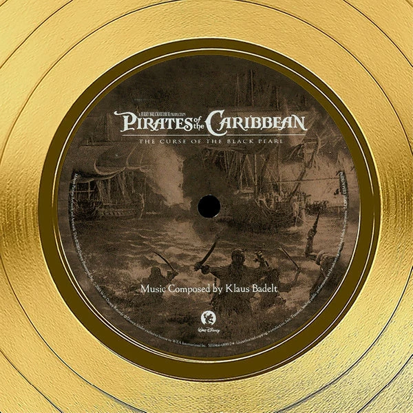 RARE-T Pirates Of The Caribbean The Cursed Of The Black Pearl - Original Motion Picture Soundtrack Gold LP Limited Signature Edition Studio Licensed Custom Frame NEW 6 RARE-T Pirates Of The Caribbean The Cursed Of The Black Pearl - Original Motion Picture Soundtrack Gold LP Limited Signature Edition Studio Licensed Custom Frame NEW