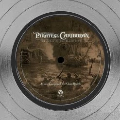 RARE-T Pirates Of The Caribbean The Cursed Of The Black Pearl - Original Motion Picture Soundtrack Platinum LP Limited Signature Edition Studio Licensed Custom Frame