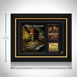 RARE-T Limited Edition Frames Pirates Of The Caribbean Movie Script Limited Signature Edition Studio Licensed Custom Frame