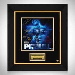 RARE-T Limited Edition Frames Pitbull - Planet Pit LP Cover Limited Signature Edition Studio Licensed Custom Frame