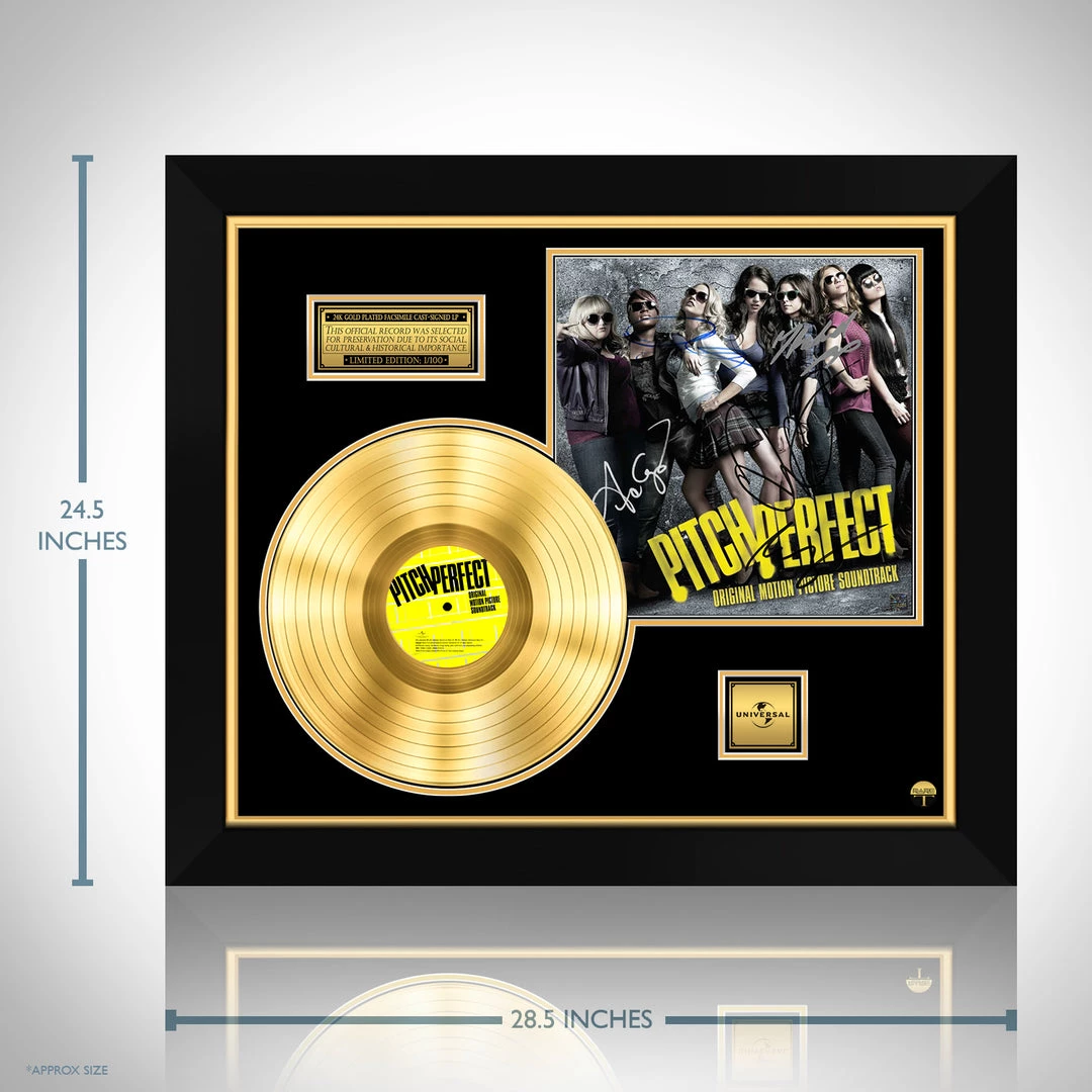 RARE-T Pitch Perfect - Soundtrack Gold LP Limited Signature Edition Studio Licensed Custom Frame 3 RARE-T Pitch Perfect - Soundtrack Gold LP Limited Signature Edition Studio Licensed Custom Frame