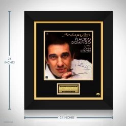 RARE-T Plácido Domingo With John Denver - Perhaps Love LP Cover Limited Signature Edition Studio Licensed Custom Frame 9 RARE-T Plácido Domingo With John Denver - Perhaps Love LP Cover Limited Signature Edition Studio Licensed Custom Frame
