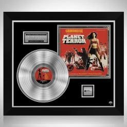 RARE-T Planet Terror - Original Motion Picture Soundtrack Platinum LP Limited Signature Edition Studio Licensed Custom Frame