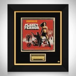 RARE-T Planet Terror - Original Motion Picture Soundtrack LP Cover Limited Signature Edition Studio Licensed Custom Frame