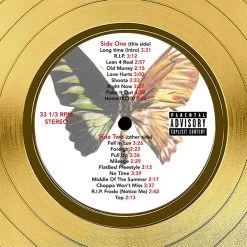 RARE-T Playboi Carti - Die Lit Gold LP Limited Signature Edition Studio Licensed Custom Frame Limited Edition Frames