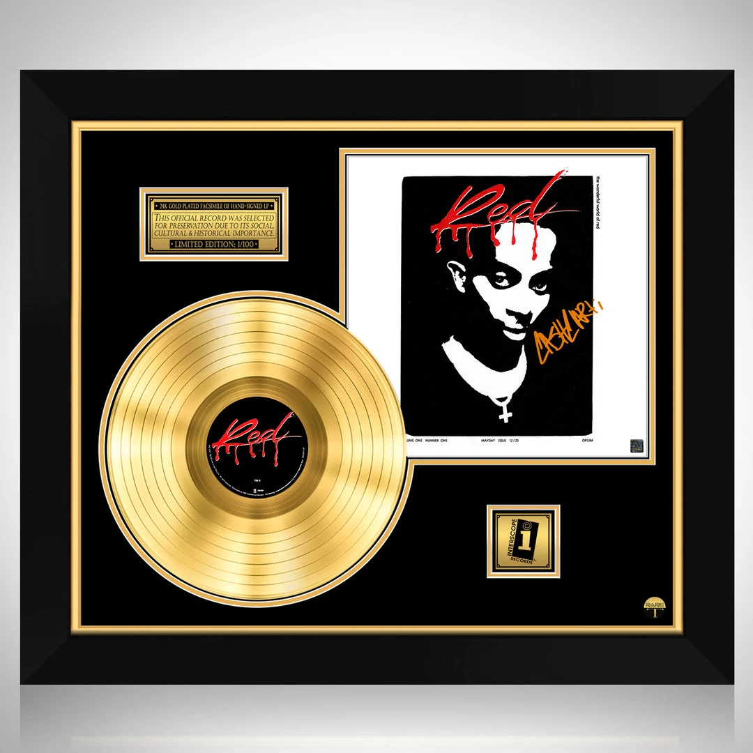 RARE-T Playboi Carti - Whole Lotta Red Gold LP Limited Signature Edition Studio Licensed Custom Frame 1 RARE-T Playboi Carti - Whole Lotta Red Gold LP Limited Signature Edition Studio Licensed Custom Frame