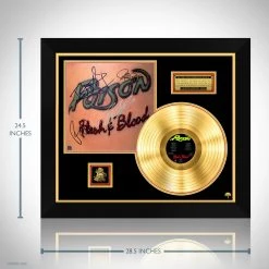 RARE-T Poison Flesh & Blood Gold LP Limited Signature Edition Studio Licensed Custom Frame 19 RARE-T Poison Flesh & Blood Gold LP Limited Signature Edition Studio Licensed Custom Frame