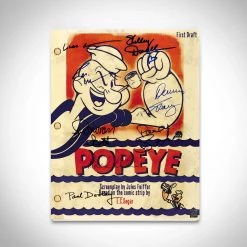 RARE-T Limited Edition Frames Popeye 1980 Script Limited Signature Edition Studio Licensed Custom Frame