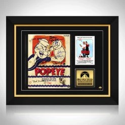 RARE-T Limited Edition Frames Popeye 1980 Script Limited Signature Edition Studio Licensed Custom Frame