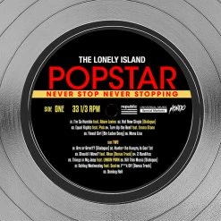 RARE-T Popstar - Never Stop Never Stopping Platinum LP Limited Signature Edition Studio Licensed Custom Frame