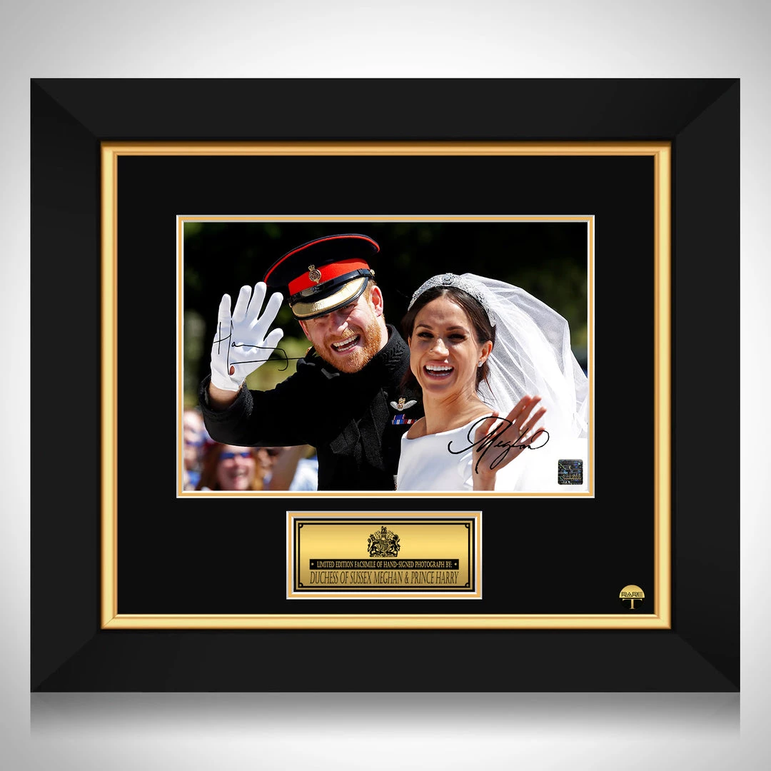 RARE-T Duchess Of Sussex Meghan & Prince Harry Limited Signature Edition Studio Licensed Custom Frame Limited Edition Frames 1 RARE-T Duchess Of Sussex Meghan & Prince Harry Limited Signature Edition Studio Licensed Custom Frame Limited Edition Frames