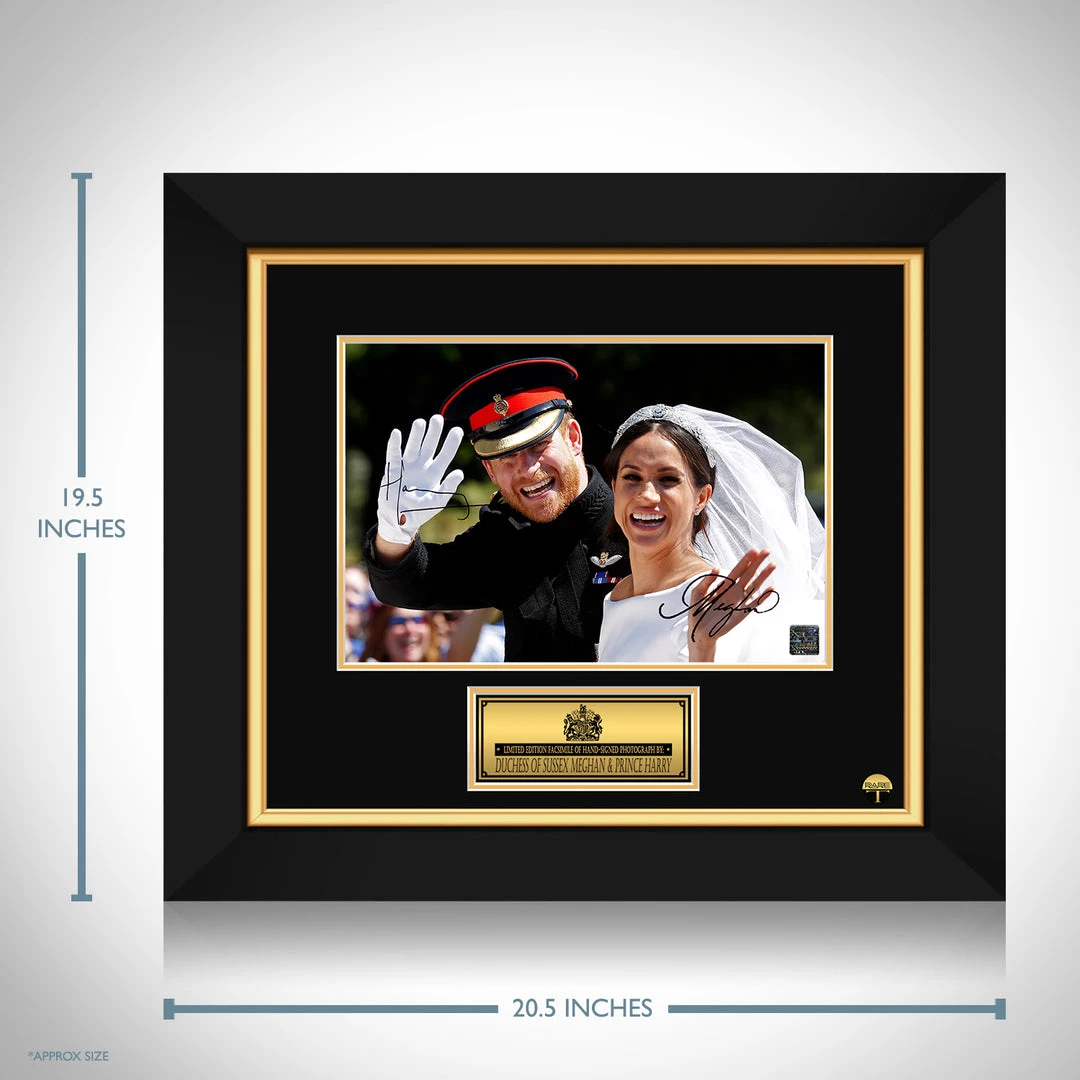 RARE-T Duchess Of Sussex Meghan & Prince Harry Limited Signature Edition Studio Licensed Custom Frame Limited Edition Frames 4 RARE-T Duchess Of Sussex Meghan & Prince Harry Limited Signature Edition Studio Licensed Custom Frame Limited Edition Frames