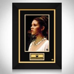 RARE-T Star Wars Princess Leia Memorial Photo Limited Signature Edition Studio Licensed Custom Frame Limited Edition Frames