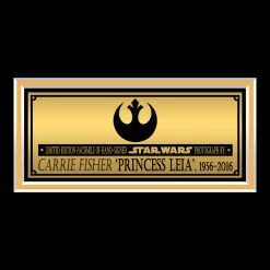 RARE-T Star Wars Princess Leia Memorial Photo Limited Signature Edition Studio Licensed Custom Frame Limited Edition Frames