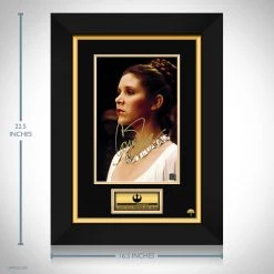 RARE-T Star Wars Princess Leia Memorial Photo Limited Signature Edition Studio Licensed Custom Frame Limited Edition Frames
