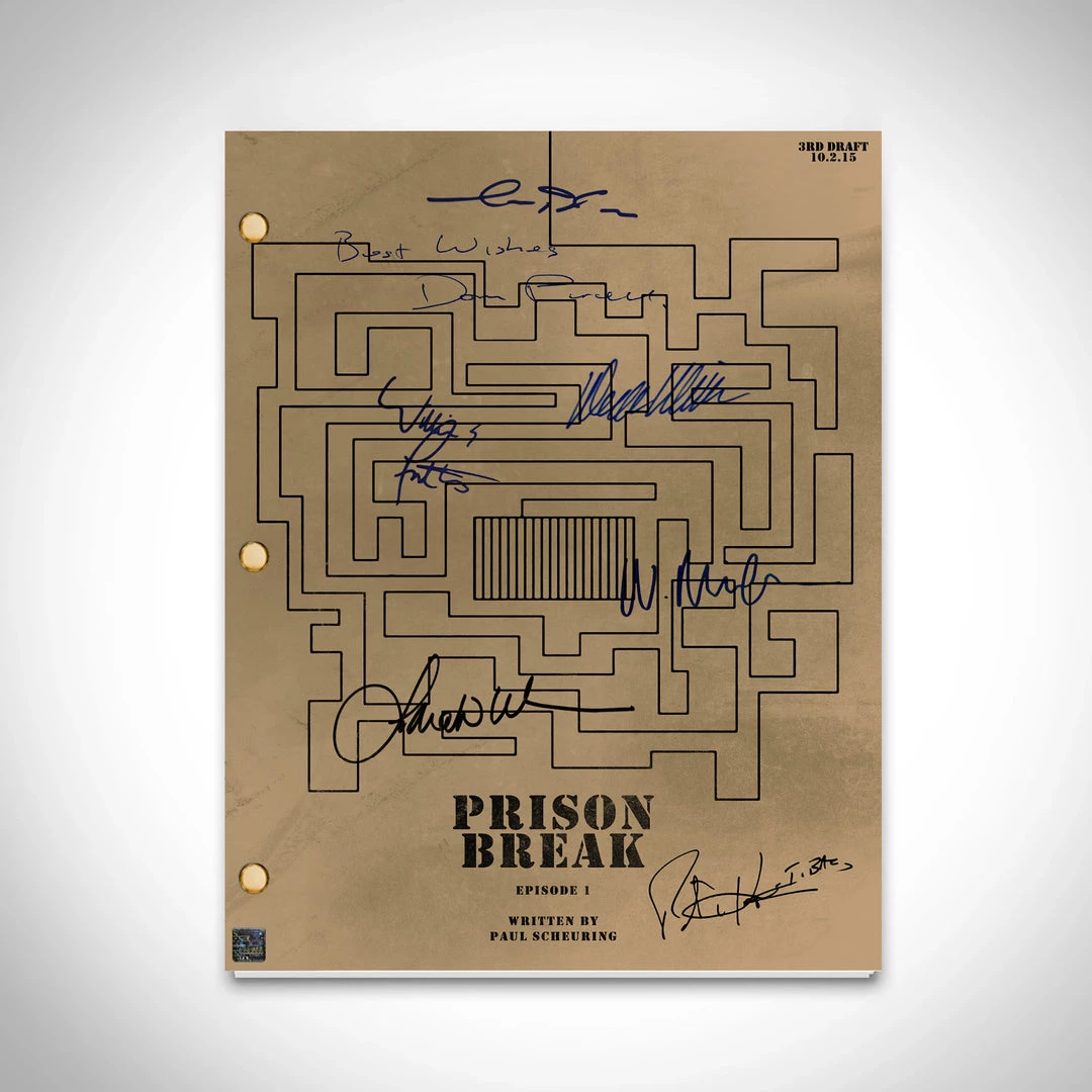 RARE-T Prison Break Script Limited Signature Edition Studio Licensed Custom Frame 4 RARE-T Prison Break Script Limited Signature Edition Studio Licensed Custom Frame